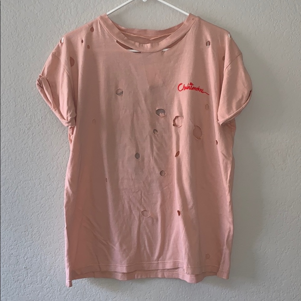 Urban Outfitters The Chainsmokers Distressed Tee - Picture 4 of 6